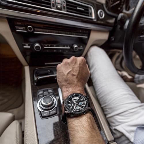 Image of FEICE Men's Chronograph Sport Watch Japanese Quartz Analog-Digital Waterproof Watches Multifunctional Luminescent Industrial Style Punk Watch