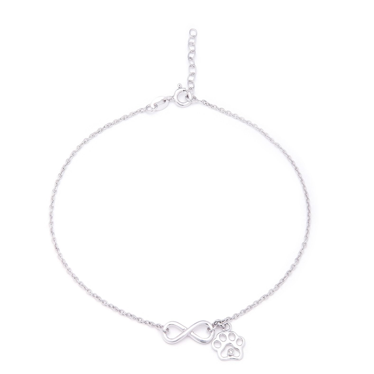 See full amazon price history chart for ZAVYA 925 Sterling Silver Designer Infinity Paw Rhodium Plated Adjustable Chain Thread Anklet (Single) | Gift for Women & Girls | With Certificate of Authenticity & 925 Hallmark ZAVYA 925 Sterling Silver Designer Infinity Paw Rhodium Plated Adjustable Chain Thread Anklet (Single) | Gift for Women & Girls | With Certificate of Authenticity & 925 Hallmark (B0BJ2QLWDW) Amazon Price History, Amazon Price Tracker
