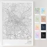 Mapdify Graz personalisiertes Stadtposter, dein 