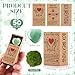 Landical 50 Sets Pocket Hug Token Gifts Small Crystal Heart Stones Bulk with Boxes Mini Heart Shape Natural Stones for Colleagues Family Distance Social Celebration of Life Gifts(Green)