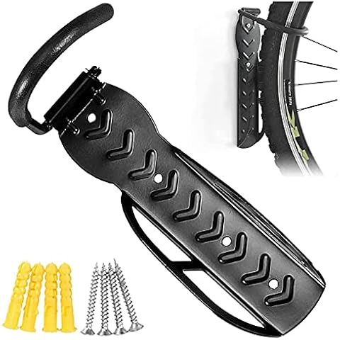 ZNEU Bicycle Wall Hook Mountain Bike Storage Hooks Indoor Vertical Wall Bicycles Rack Garage Bike Hanger Outdoor Shed Wall-Mount Tyre Holders Heavy Duty Hanging Hooks Cover