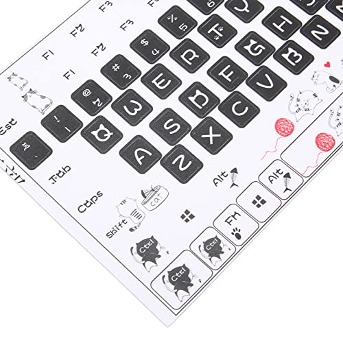 Pegatinas para teclado universal en inglés PVC miniatura 7