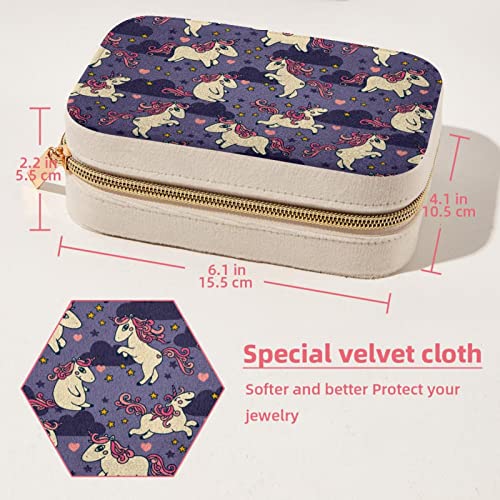 Boîte à bijoux licorne portable : cadeau de demoiselle d'honneur idéal