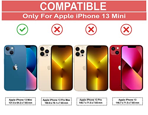 Image of Zapcase Back Case Cover for iPhone 13 Mini | Compatible for iPhone 13 Mini Back Case Cover | 360 Degree Back Cover Case | Clear Case with Camera Protection |(TPU + PC | Matte Black)