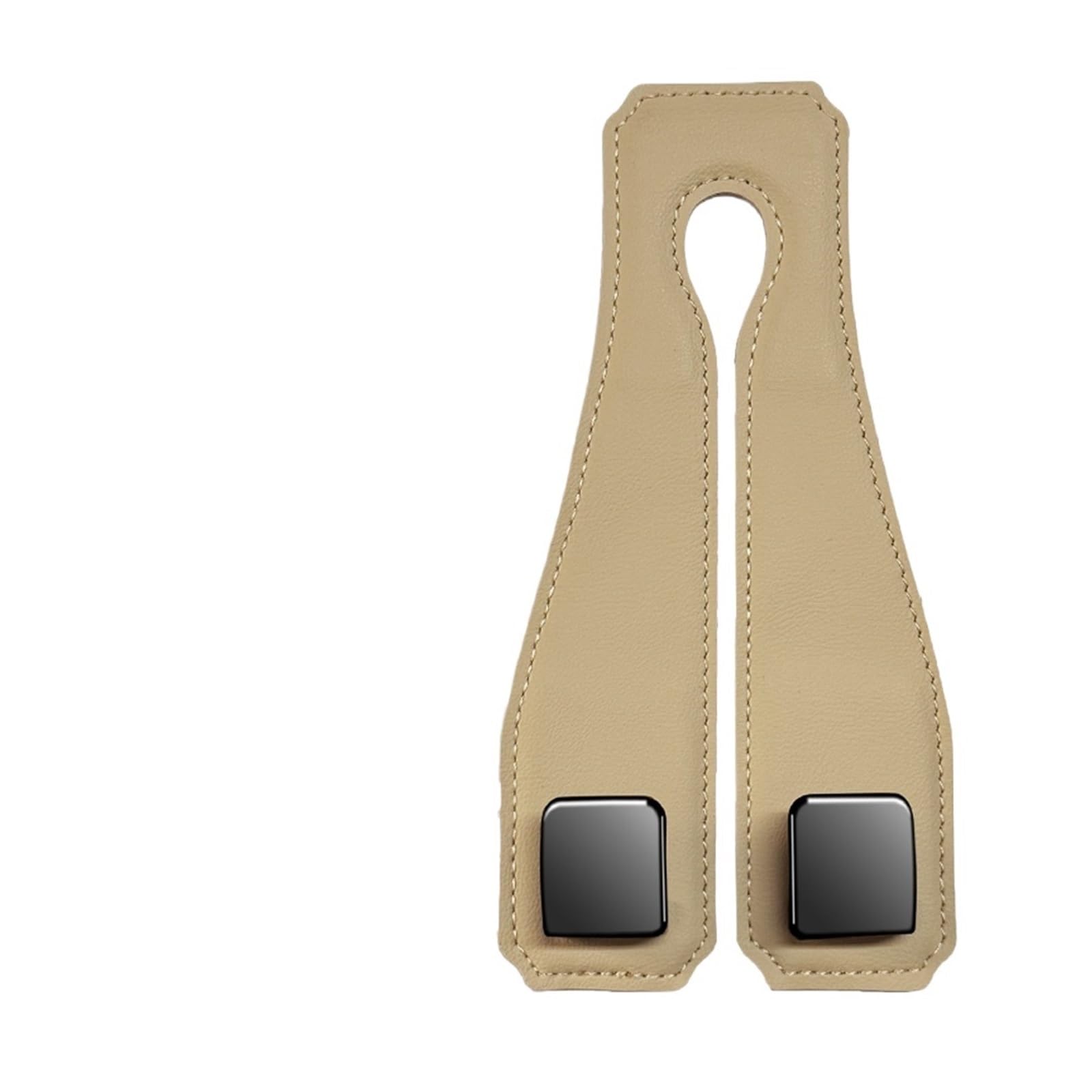 Mosklo Car Interior Trim Accessories Universal Car Headrest Hook Suede Rear Seat Hanging Dual 20KG Large Load-Bearing Alloy Hanger Tool Accessories(Beige)