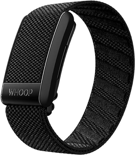 Whoop 4.0 with 12 Month Subscription, Wearable Health, Fitness & Activity Tracker, Improve Sleep, Strain, Recovery – Black