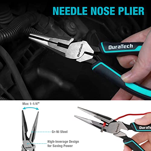 Duratech DT001020 4-Piece Pliers Set, 8 Inch Long Nose Pliers thumb #2