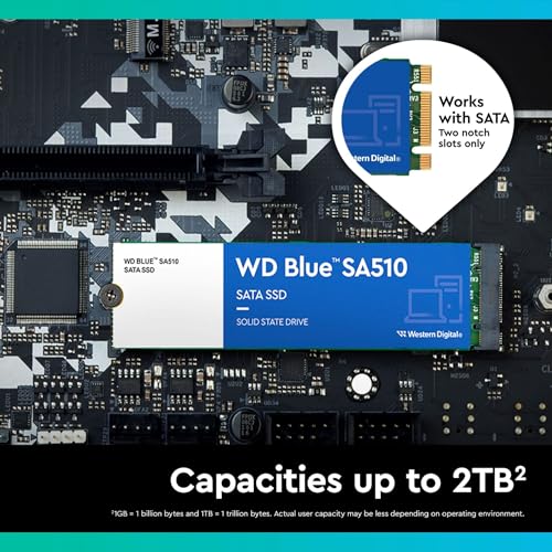 WD Blue SA510 1TB, M.2 SATA SSD, up to 560 MB/s, Includes Acronis True Image for Western Digital Disk & Cloning Migration - Image 3