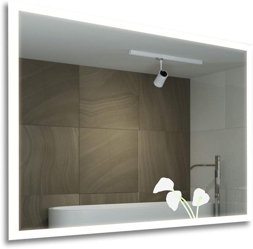 Diamond X Collection Orli Shaver Edge LED Bathroom Mirror With Demister Pad & Sensor k1418ih