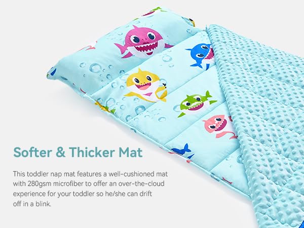 Image of Sivio Minky Dotted Weighted Blanket, Super Soft Crystal Velvet Reversible Heavy Blanket with Cute Cartoon Patterns, 5 lbs, 36x48 Inch, Green Shark