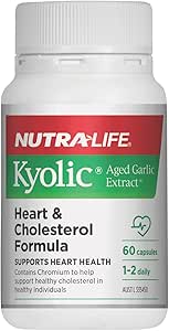 Nutra-Life Kyolic Aged Garlic Extract Heart &amp; Cholesterol Formula 120 Capsules