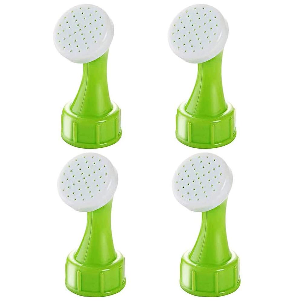HUPOOBottle Top Waterers Nozzle, Bonsai Bottle Watering, Spout Plant Flower Watering, Bottle Cap Sprinkler for Home Garden Potted Indoor Plants;7 x 3 x 2.2cm Set of 4 (Green)
