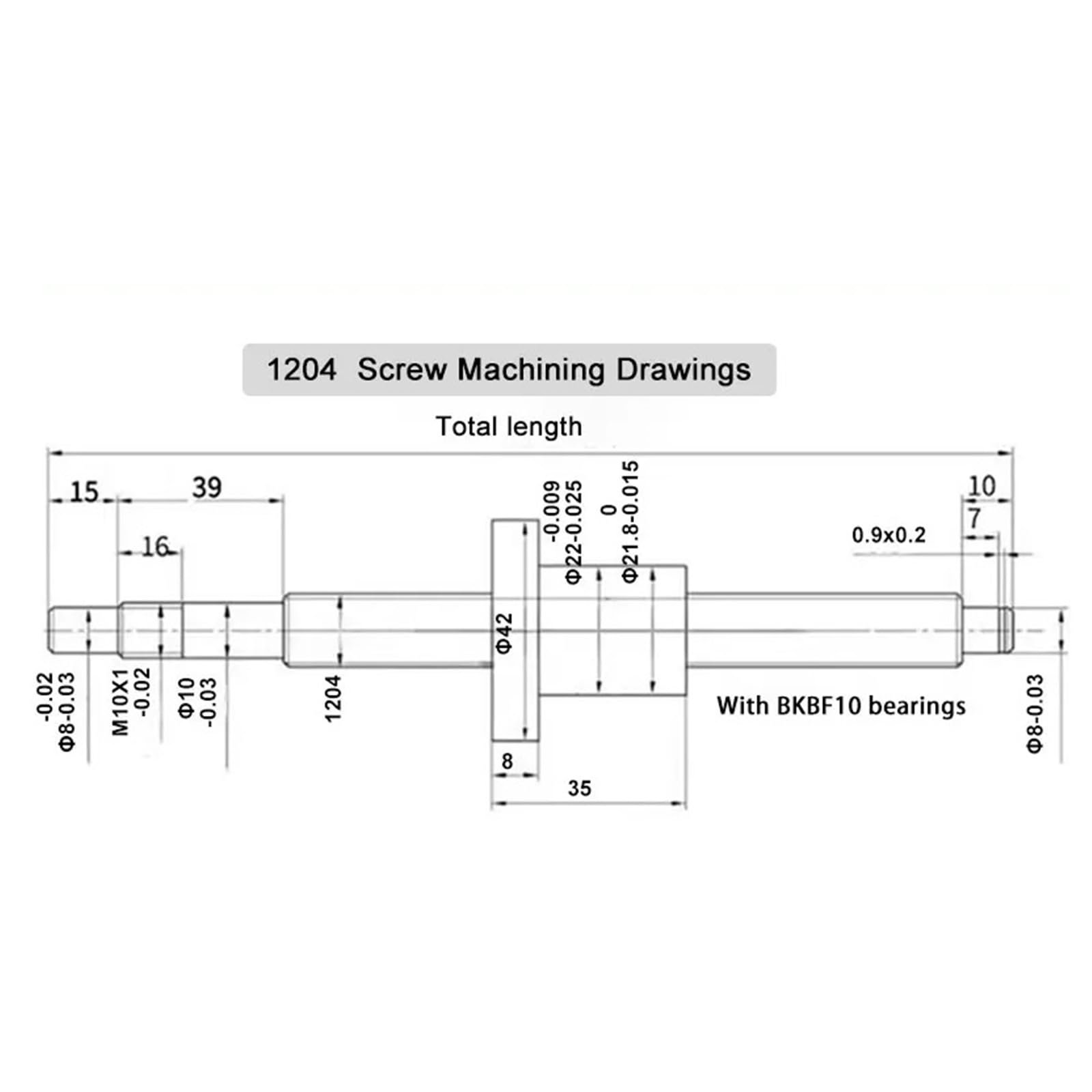 Metal Ball Screw nut end Processing 2pcs SBR12 Linear Guide+ 4pcs SBR12UU Slider +1pcs SFU1204 300-1000mm Ball Screw(800mm)