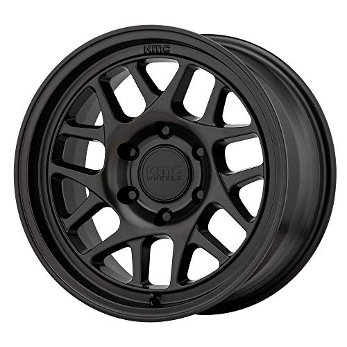 KMC Wheels KM7177 Satin Black Wheel with Aluminum (17 x 8.5 inches /6 x 135 mm, 18 mm Offset)