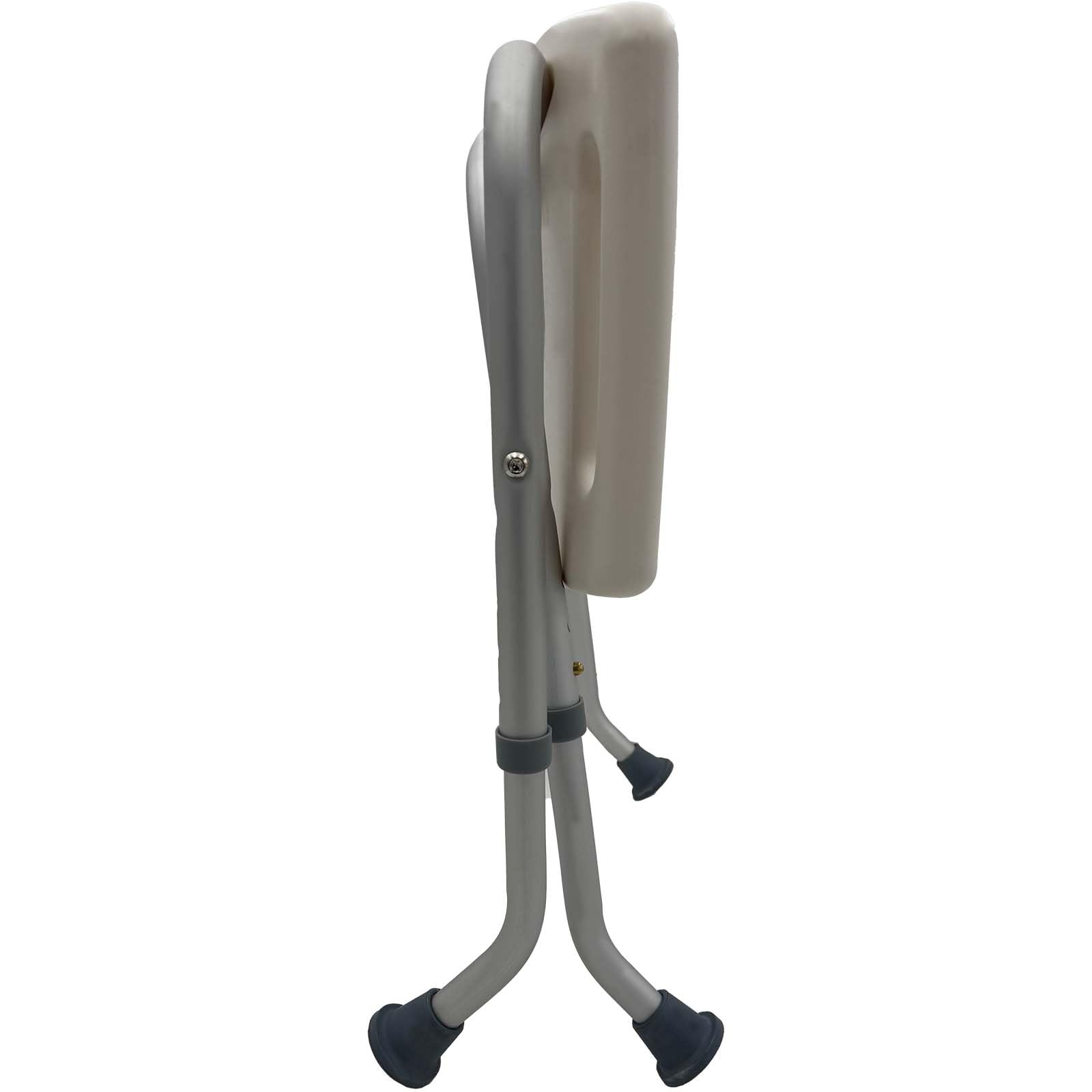 Duschhocker Höhenverstellbar Klappbar Duschstuhl Senioren Weiß Badhocker | Duschhocker 47–51 cm höhenverstellbar, werkzeuglos montierbar als sichere Duschhilfe für Badezimmer und Pflegebereich