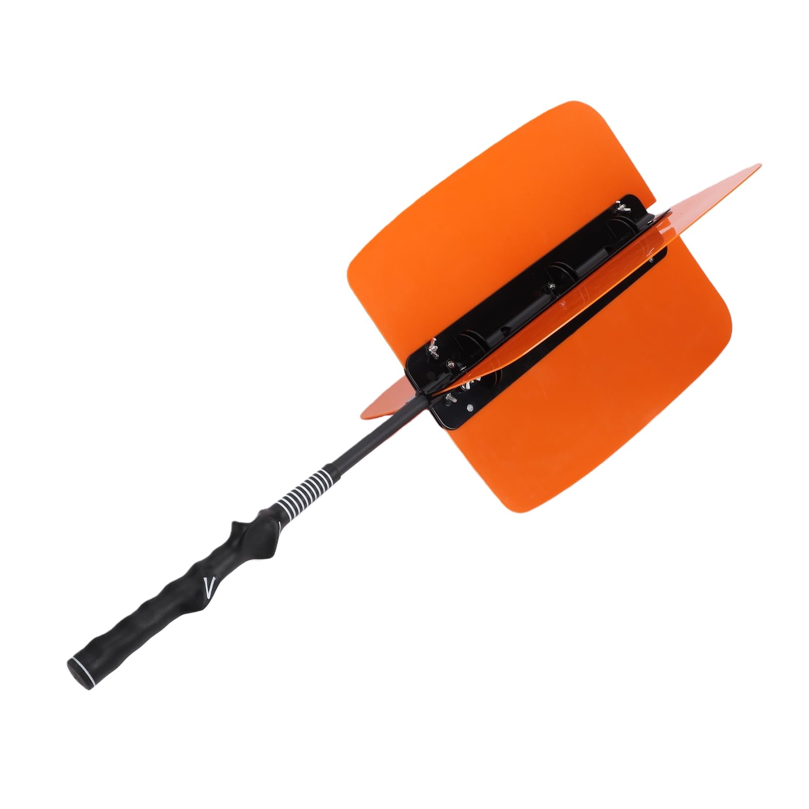 Tnfeeon Gewichteter Golfschwungtrainer, Schwungtrainingshilfe mit Flexiblem Schaft 27,6 X 12,4 Zoll, Gewichteter Lüfterkopf für Tempo-Feedback, Einfacher Aufbau, Heimübungen für Baseball-Anfänger