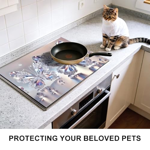Image of Butterfly Stove Top Cover for Electric Stove, 28.4 x 20.5 in