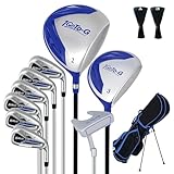 1GoTo-G Golf Clubs Set for Men, Complete Mens Golf Clubs Full Set Right Handed Includes Stand Bag with Rain Hood, 1#Driver 3#Wood 5# 6# 7# 8# 9# PW# Irons and Putter
