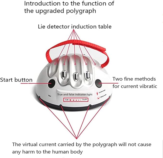NatureMan Micro Electric Shock Lie Detector, Shocking Liar Party Game Interesting True or Dare Game Lie Detector Joke Toys Polygraph Entertainment Shock Game,The Best Gift for Truth Game Toys
