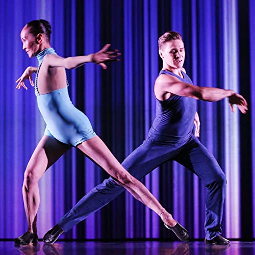 Leather Sole Jazz Shoes Dance For Women And Men's, Black (10.5W / 9.5M) #TOP5