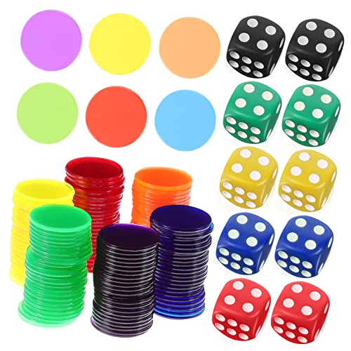 CIYODO Educational Counting Chips 320pcs Plastic Game Markers Poker Chips Numbers for Boys and Girls Interactive Learning