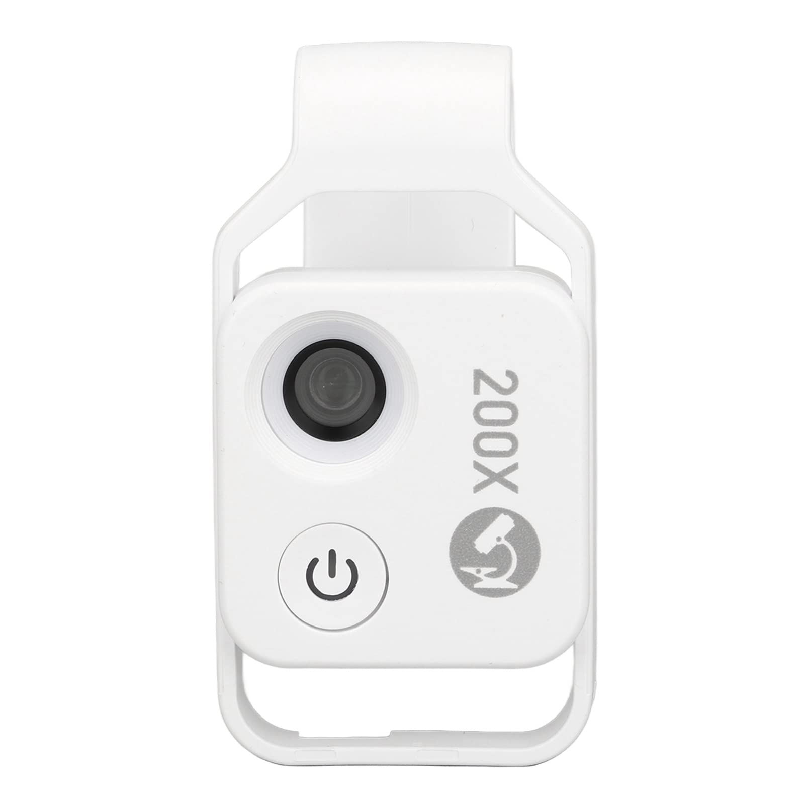 Cuifati 200X Teléfono Mini Microscopio, Clip-On con Luz LED (White)
