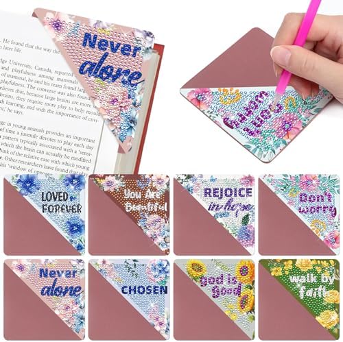 Amazon.com: INCOK Christian Diamond Painting Bookmarks - 8 Pcs Bible ...