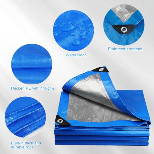 Bâche imperméable robuste bâche de sol anti déchirure extérieur