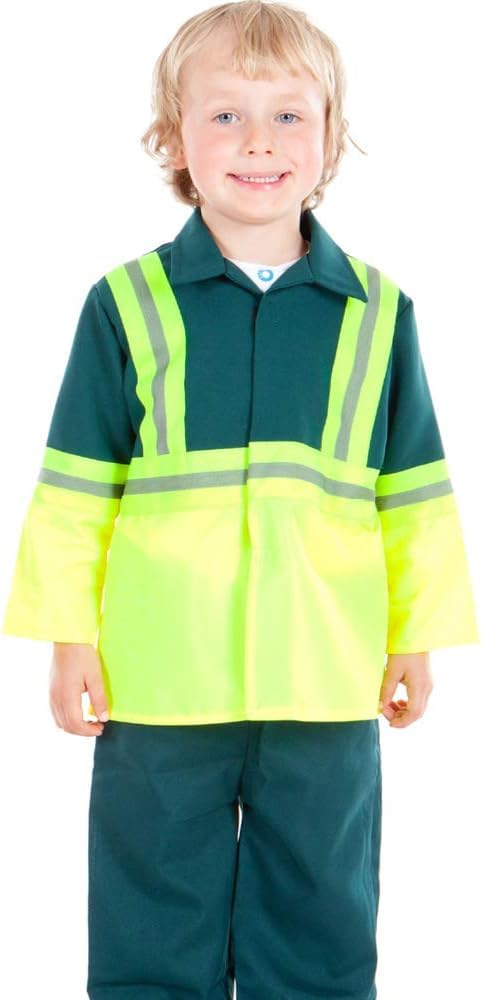 Pretend to Bee 9553_(5/7)_(TR)_SML, Fluorescent & Green, 5-7 Years Paramedic Fancy Dress Costume for Kids