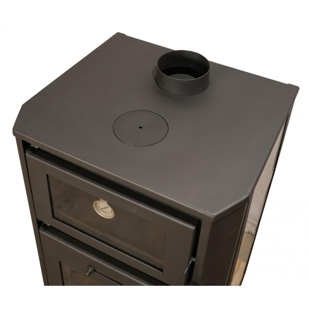 Poêle à Bois avec Four pour système de Chauffage Central BALKAN ENERGY Rosana 15.26kW - 25.5kW