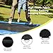 Giantex Replacement Trampoline Mat, High-Elastic PP Weather-Resistant Mat Fits 8 10 12 14 16ft Round Frame, Spring Not Included (8Ft w/ 42 V-Hooks 5.5'' Spring)