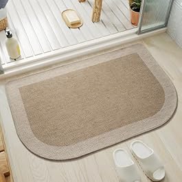 Half Circle Bath Mat,Thin...