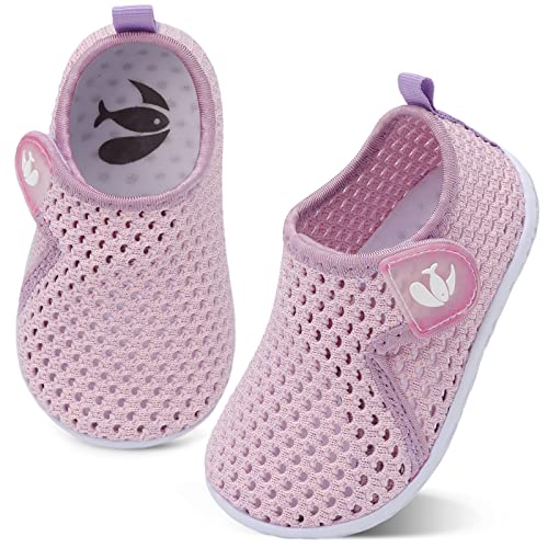 Image of FEETCITY Boys Girls Water Shoes Kids Aqua Socks Quick Dry Barefoot for Beach Swimming Pool
