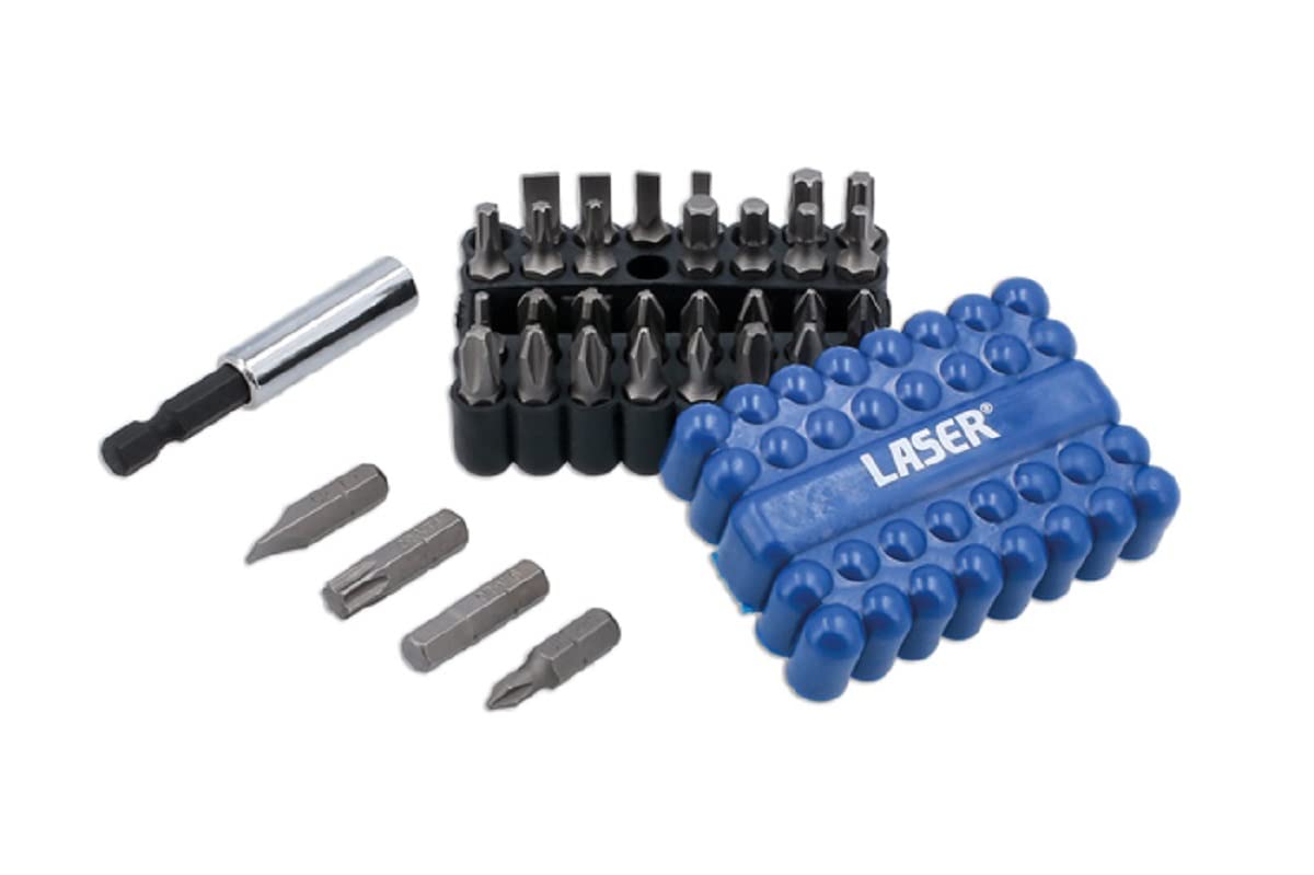 Laser8316 Power Bits Set, Includes JIS 33pc, 1/4 inches