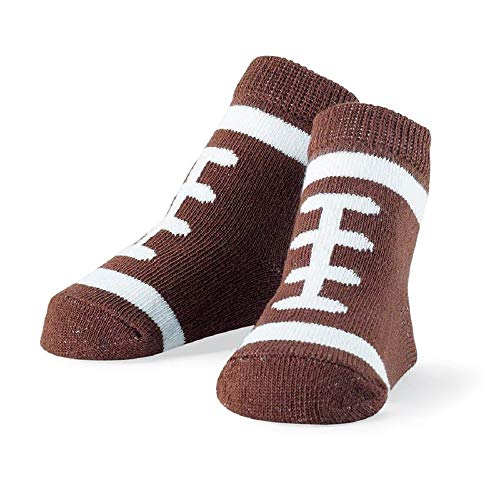 Image of Mud Pie Newborn Baby-Boys Football Socks