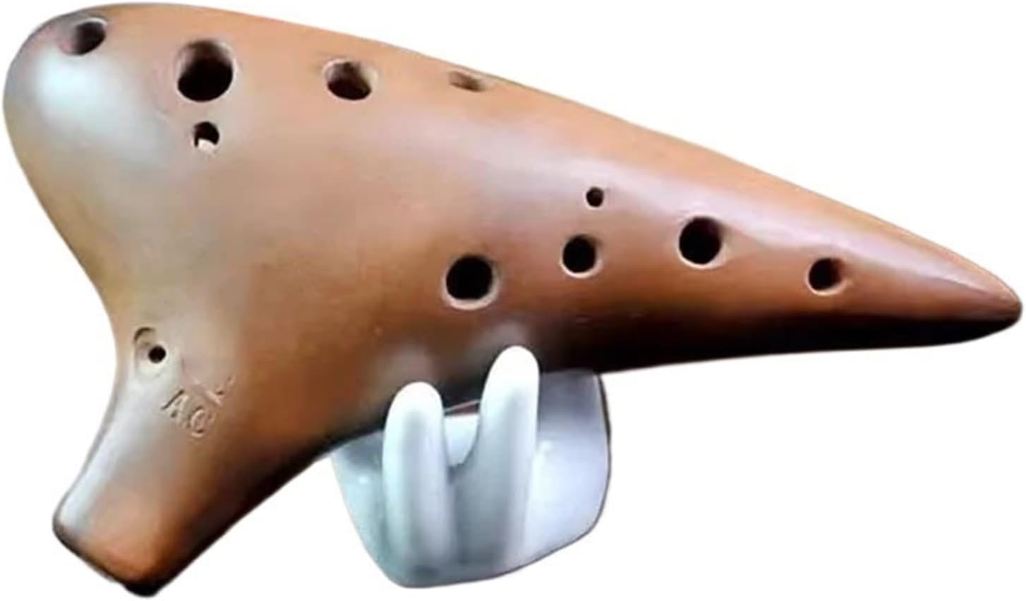 オカリナ 楽器 オカリナ 12穴ベース プロ仕様楽器アクセサリー(Red sand)