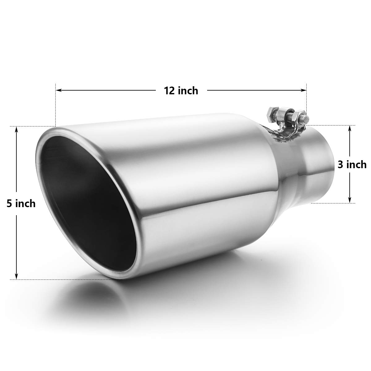 Tornillo de 3" x 5" x 12", Pulido