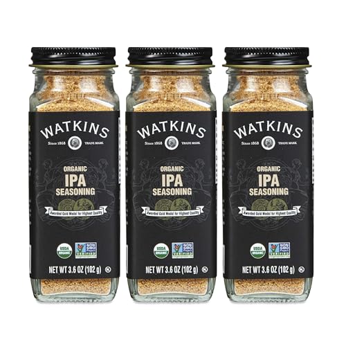 Image of Watkins Gourmet Organic Spice Jar, IPA Seasoning, 3.6 oz. Bottle, 3-Pack