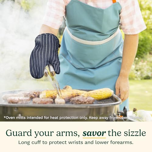 Image of Cuisinart Heritage Kitchen Oven Mitts, Heat-Resistant, 2-Pack, 7 inchx13 inch