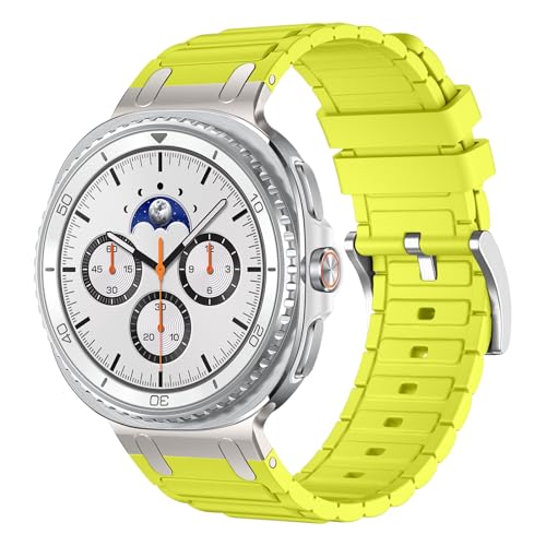 Image of Compatible with Samsung Galaxy Watch 8 Classic 46mm Strap /Galaxy Watch 8 44mm 40mm Rugged Bands Silicone for Galaxy Watch 8 /8 Classic Rubber Sport Straps (NO WATCH)