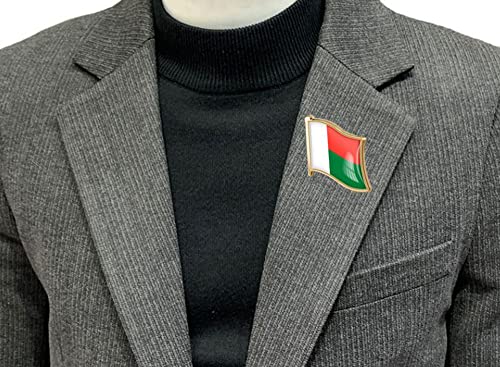 Image of vmcoatdu Country Flag Pin Badge International Travel Brooch Metal Alloy Souvenir Pin for Hat Clothes Backpack