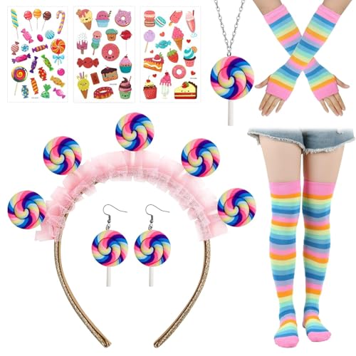 Dongcill Candyland Disfraces de Mujer,Diadema