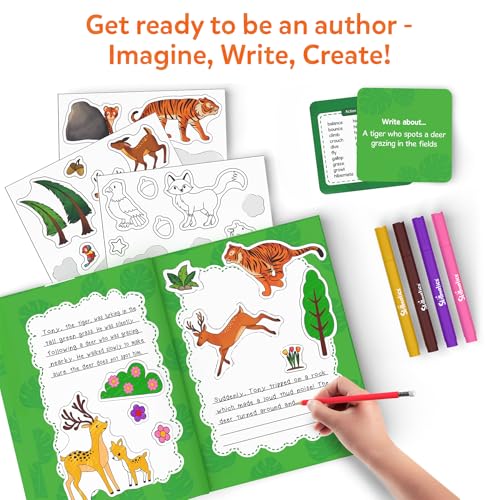 Image of Skillmatics Storybook Art Kit - DIY Craft & Writing Kit for Kids | Create Animal-Themed Stories with 300+ Stickers, Scrapbooking & Journal Activity, Gifts for Kids Ages 5, 6, 7, 8, 9, 10