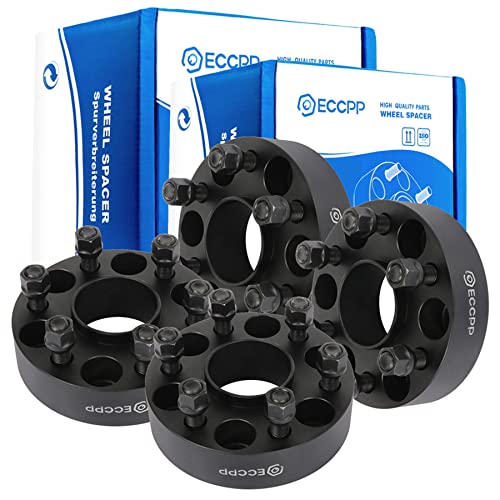 ECCPP 4X 1.5 inch 6x120mm Hubcentric Wheel Spacers 6 Lug 6x120mm to 6x120mm 14x1.5 Studs fits for Colorado Traverse for Canyon