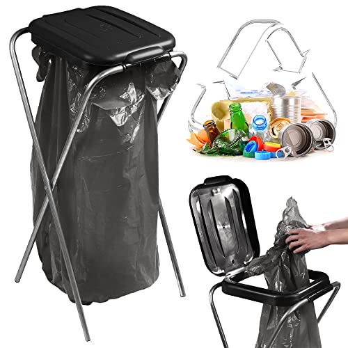 KADAX Porte-Sac Poubelle pour Intérieur et Extérieur, Support Pratique et Efficace pour Les Sacs...