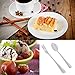 Set of 16 Demitasse Espresso Spoon (4 inch) and Stainless Steel Forks (4.8 inch), DaKuan Mini Coffee Spoons & Cake Forks for Dessert, Tea, Appetizer