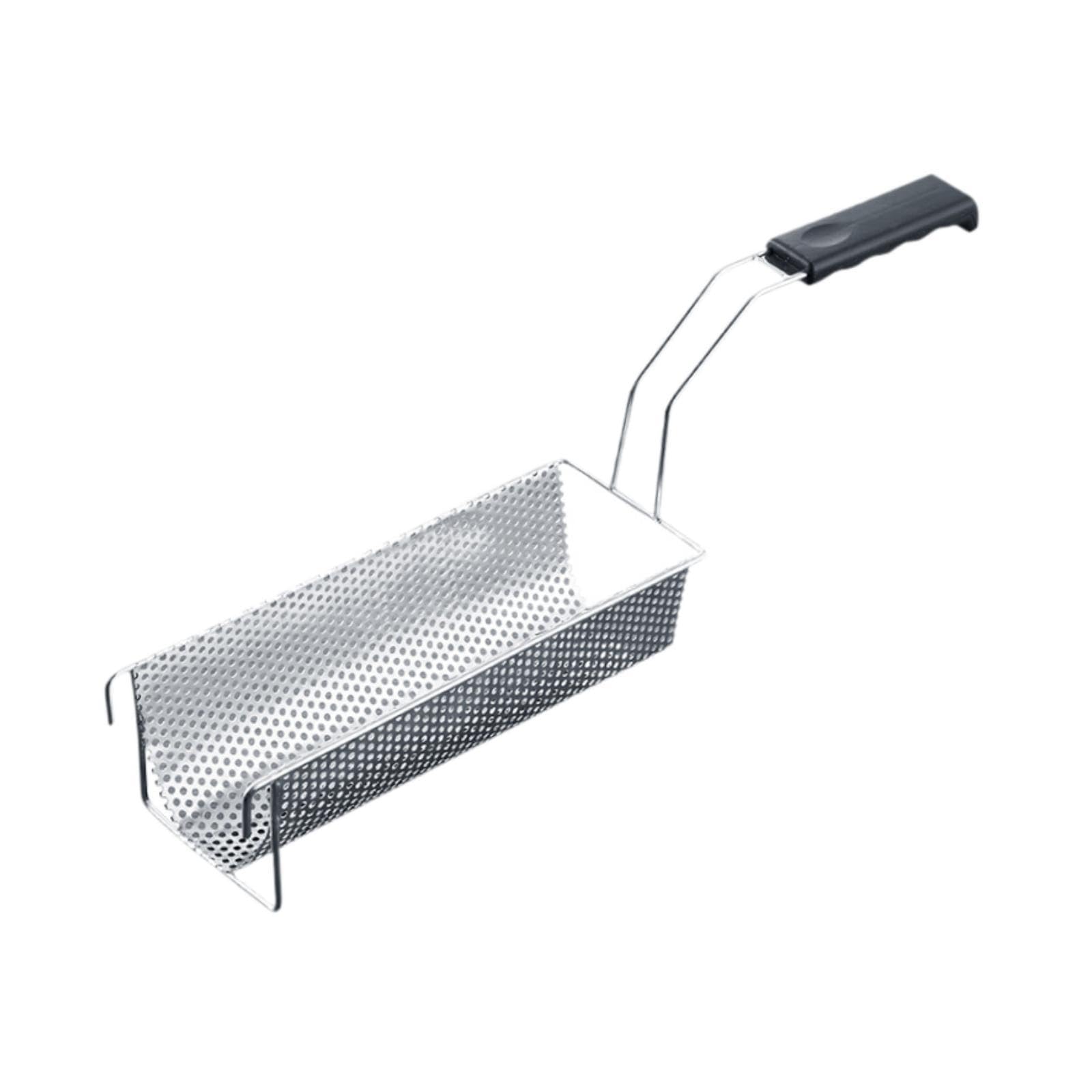 per Frittura in Acciaio Inox con Manico Resistente Patatine Croccanti Colino da Cucina per Snack Supporto Friggere Alimenti