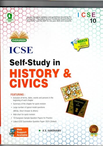 Image of Evergreen ICSE Self Study In History & Civics CLASS-10