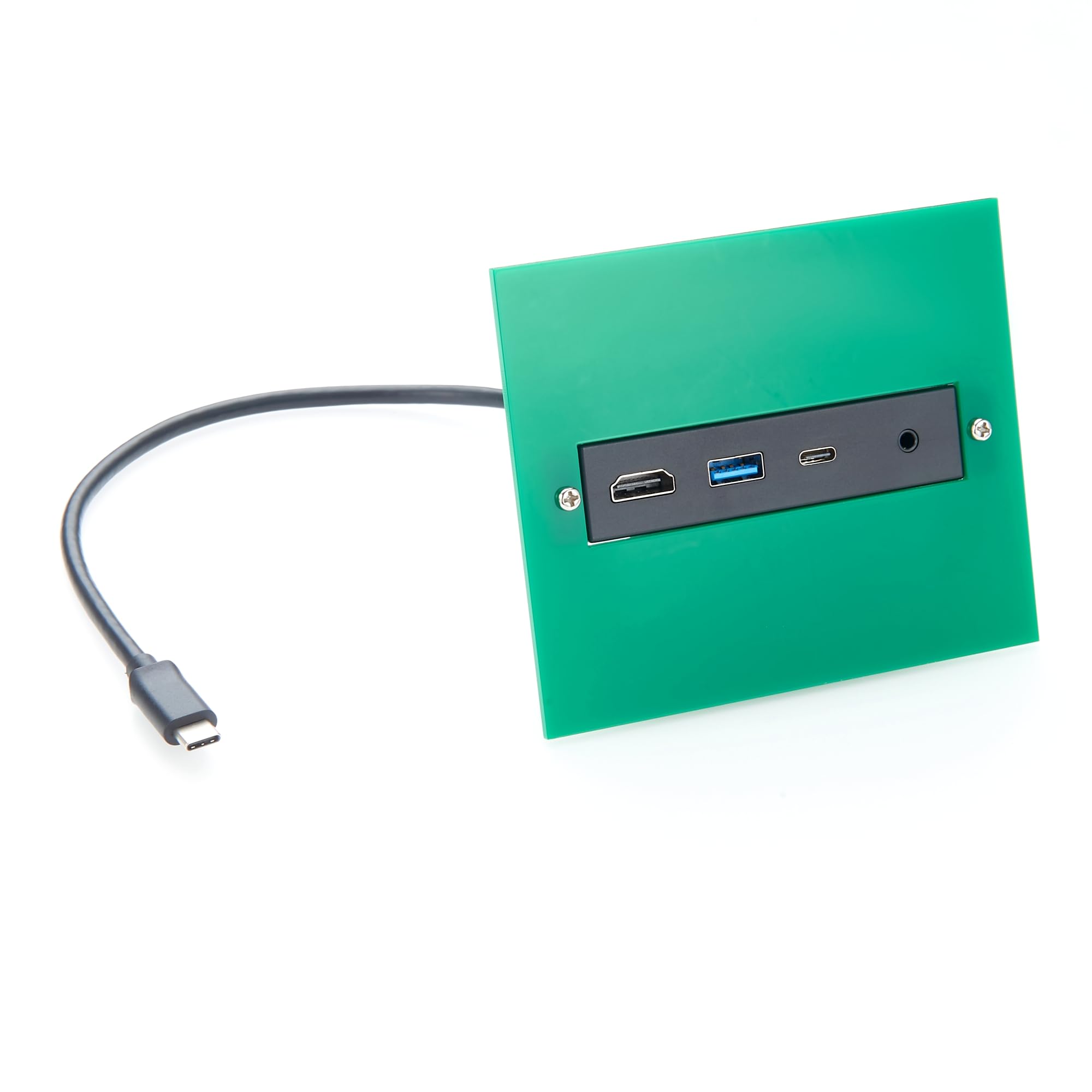 Screw Panel Mount USB C Hub, 4-in-1 Multiport Adapter with 4K@60Hz HDMI, 10Gbps USB-A & USB-C Data Ports, 3.5mm Audio Headphone & Microphone Jack, for Embedded System, PC, Control Cabinets (0.3M)-image-15