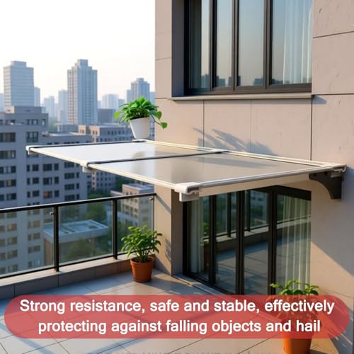 Auvent de porte anti-UV et résistant aux intempéries de terrasse - 6